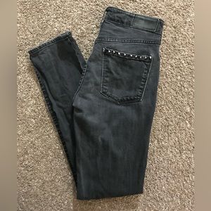 H&M studded black skinny jeans